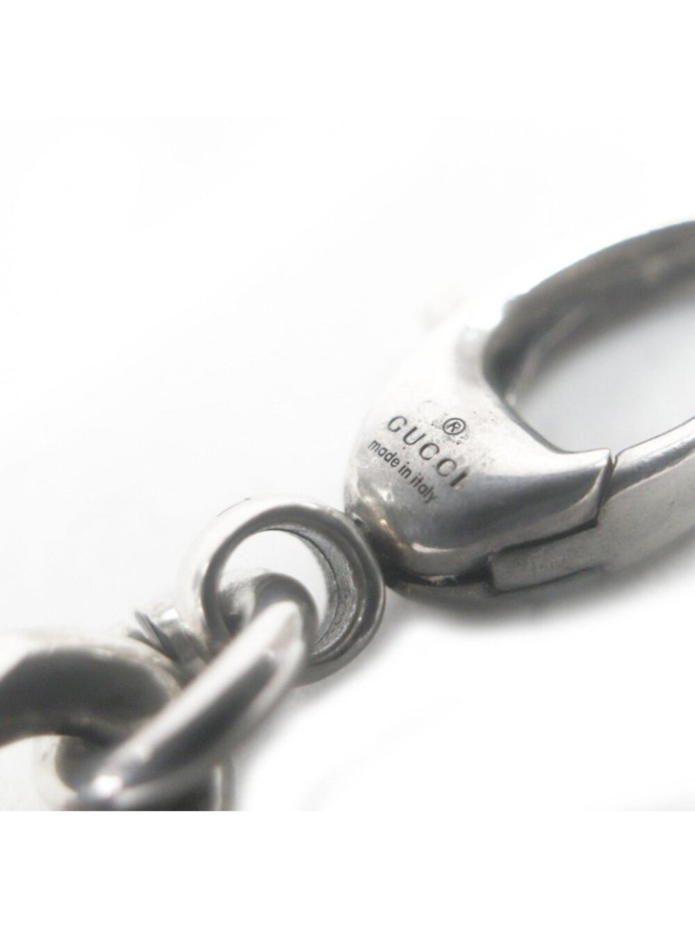 Gucci Interlocking Chain Bracelet Silver 17 - Picture 4 of 5